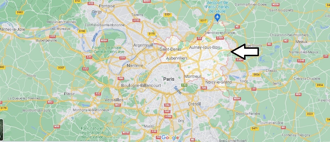 Où se situe Seine-Saint-Denis (Code postal 93)