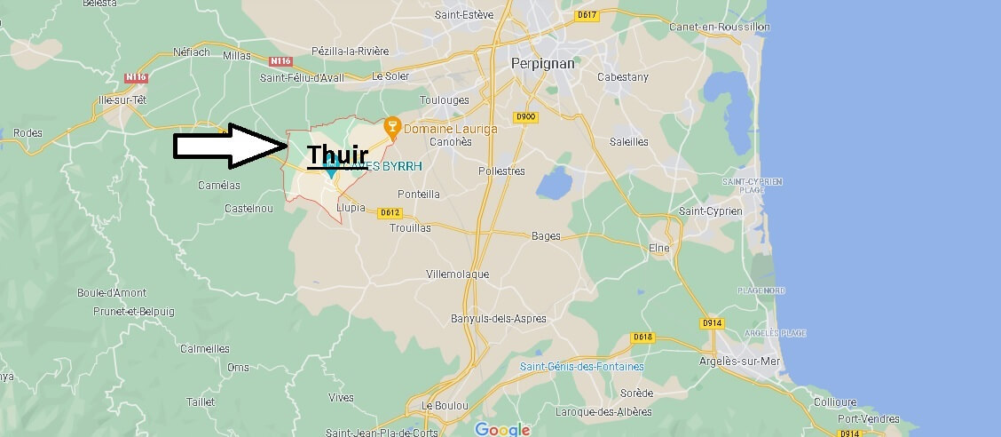 Où se situe Thuir (Code postal 66300)