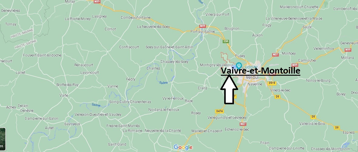 Où se situe Vaivre-et-Montoille (Code postal 70000)