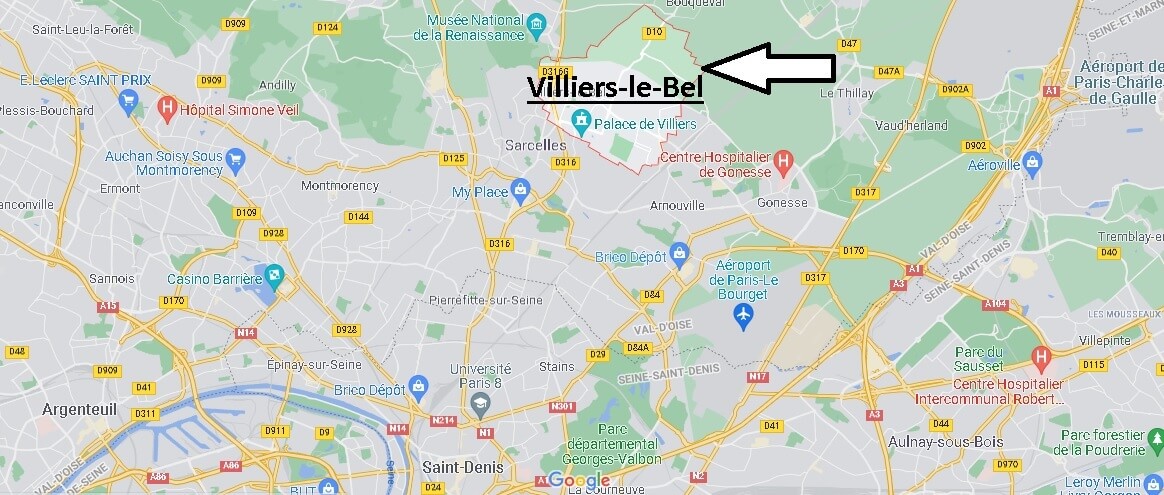 Où se situe Villiers-le-Bel (Code postal 95400)