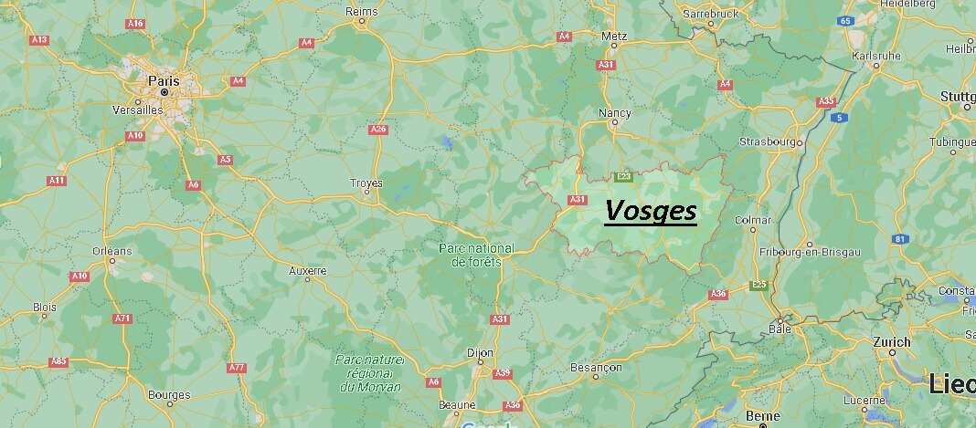 Où se situe Vosges (Code postal 88)