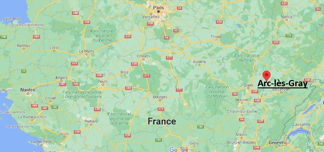Où se trouve Arc-lès-Gray