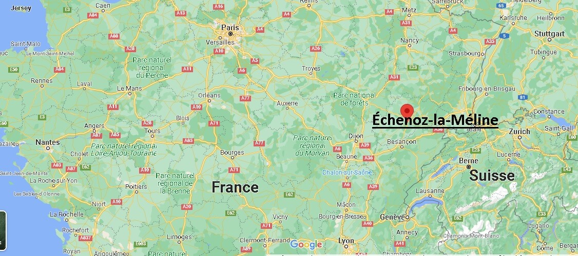 Où se trouve Échenoz-la-Méline