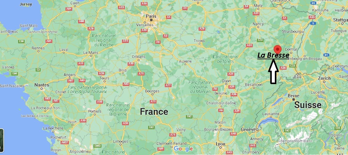 Où se trouve La Bresse