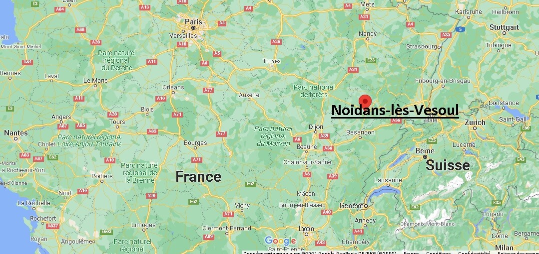 Où se trouve Noidans-lès-Vesoul