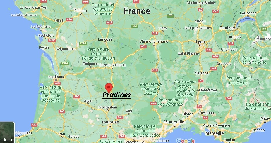 Où se trouve Pradines