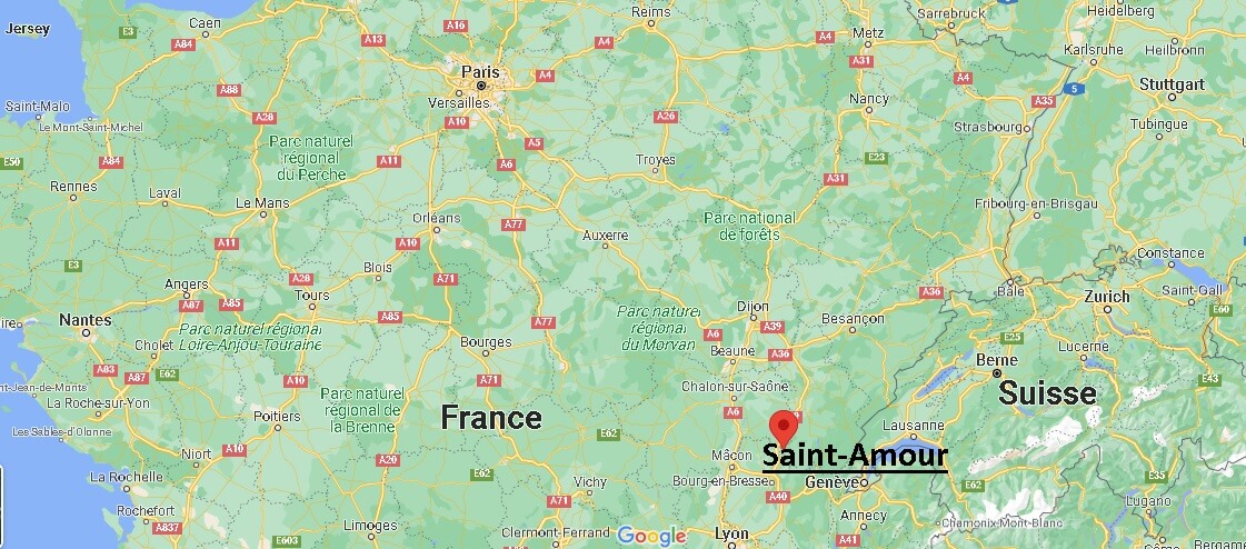 Où se trouve Saint-Amour
