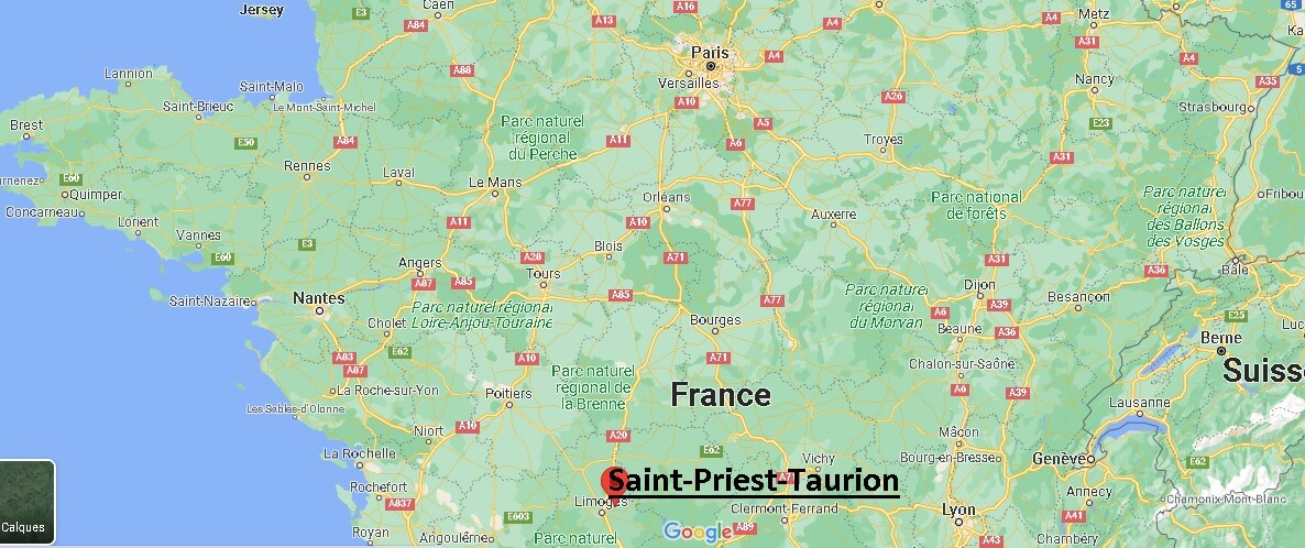 Où se trouve Saint-Priest-Taurion