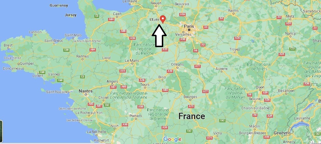 Où se trouve l'Eure en France