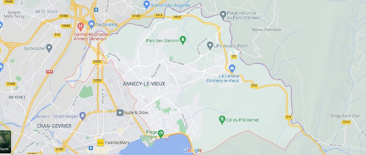 Carte Annecy-le-Vieux