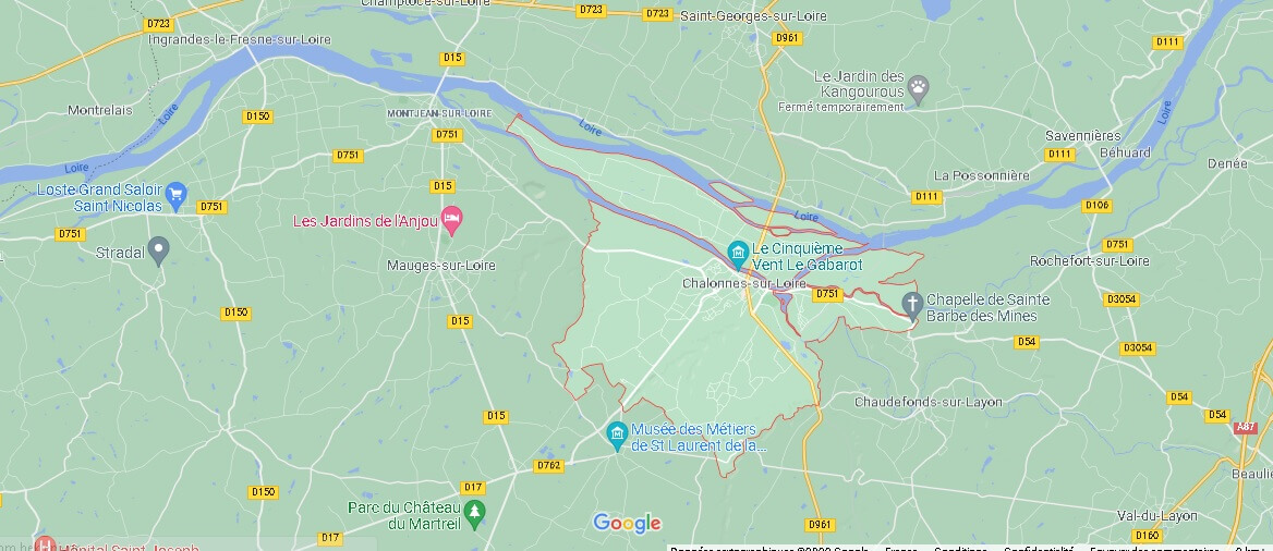 Carte Chalonnes-sur-Loire