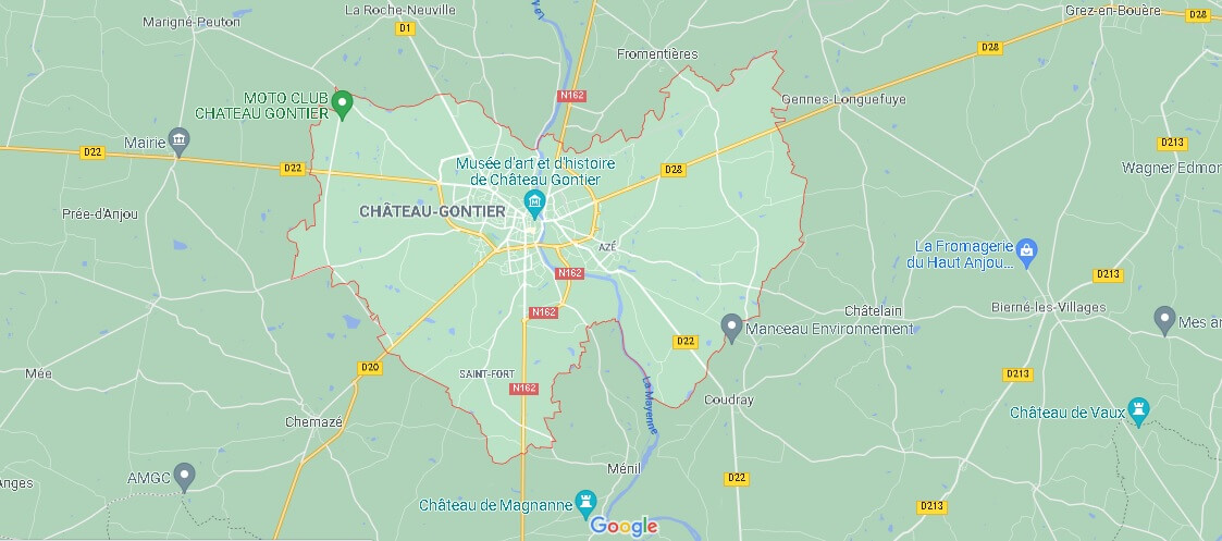 Carte Château-Gontier