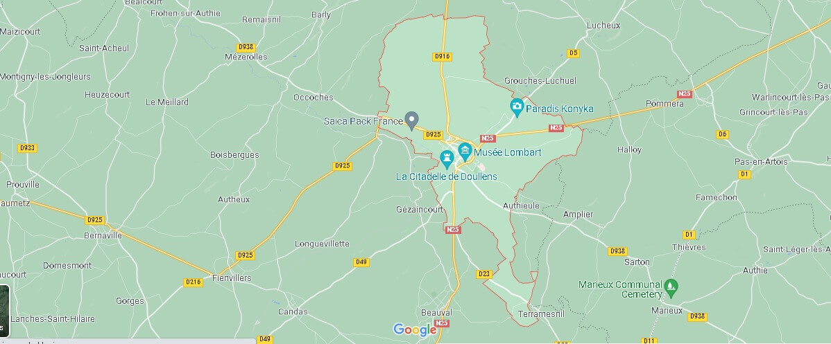Carte Doullens