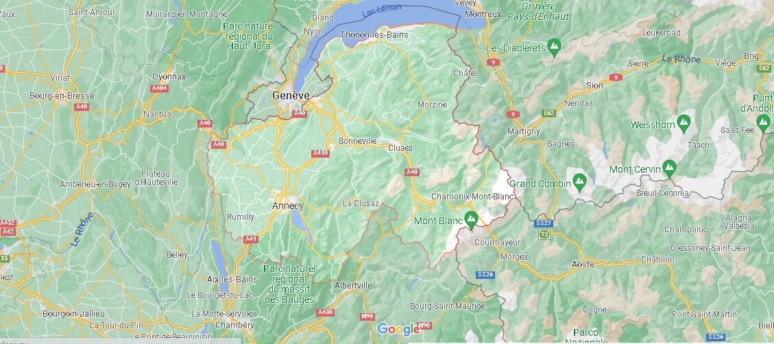 Carte Haute-Savoie