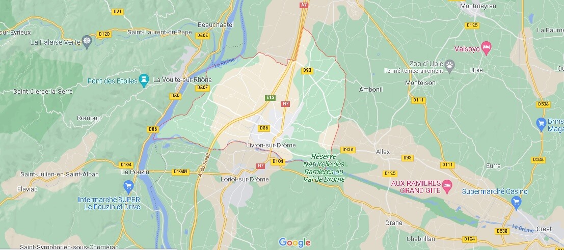 Carte Livron-sur-Drôme