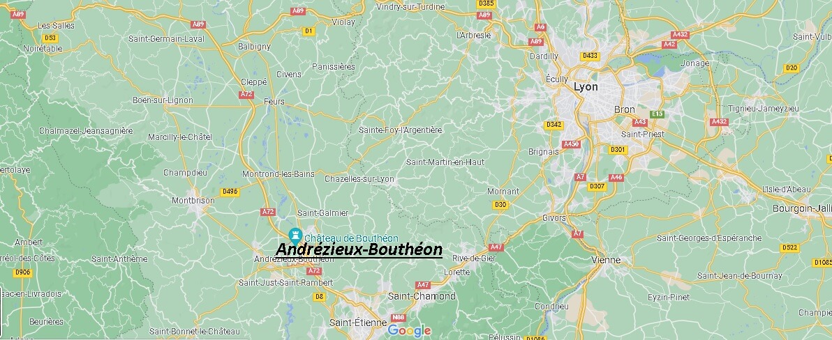 Dans quelle région se trouve Andrézieux-Bouthéon