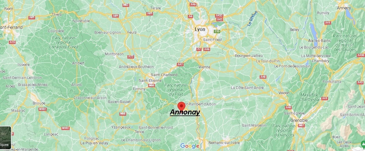 Dans quelle région se trouve Annonay