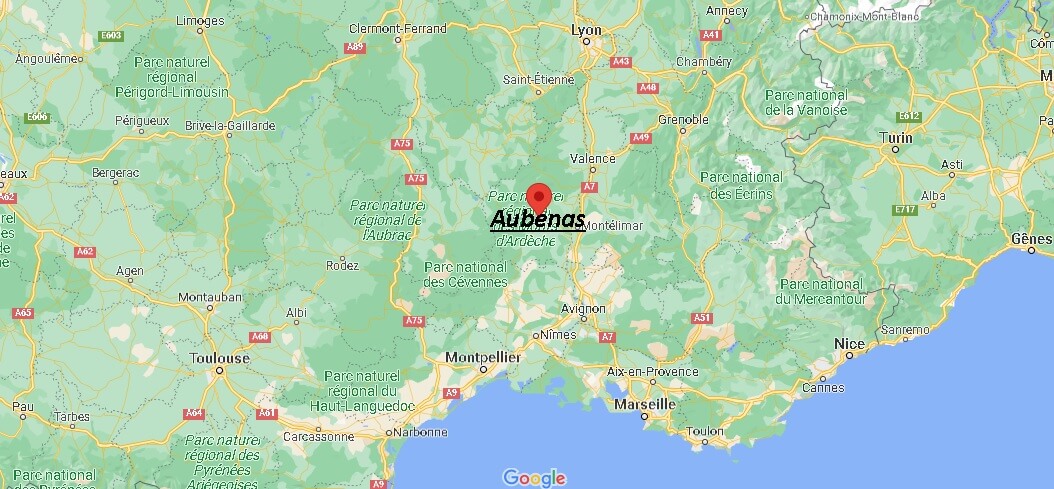 Dans quelle région se trouve Aubenas