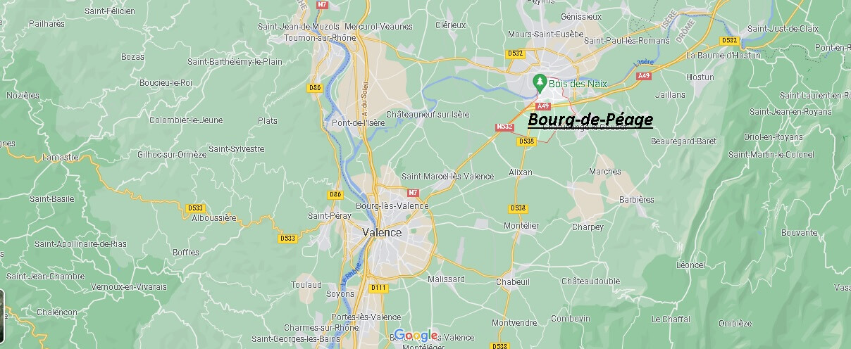 Dans quelle région se trouve Bourg-de-Péage
