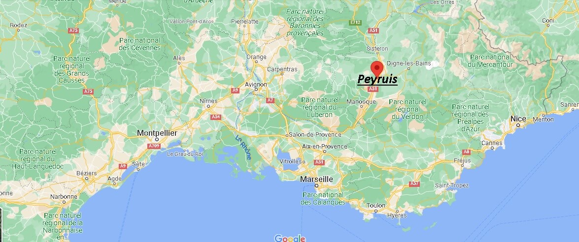 Dans quelle région se trouve Peyruis