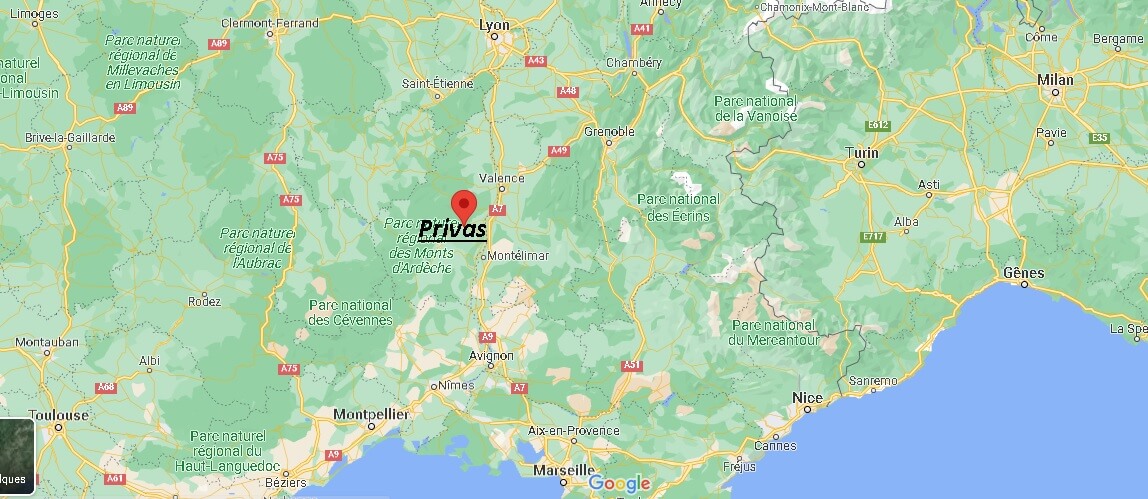 Dans quelle région se trouve Privas