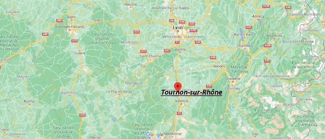 Dans quelle région se trouve Tournon-sur-Rhône