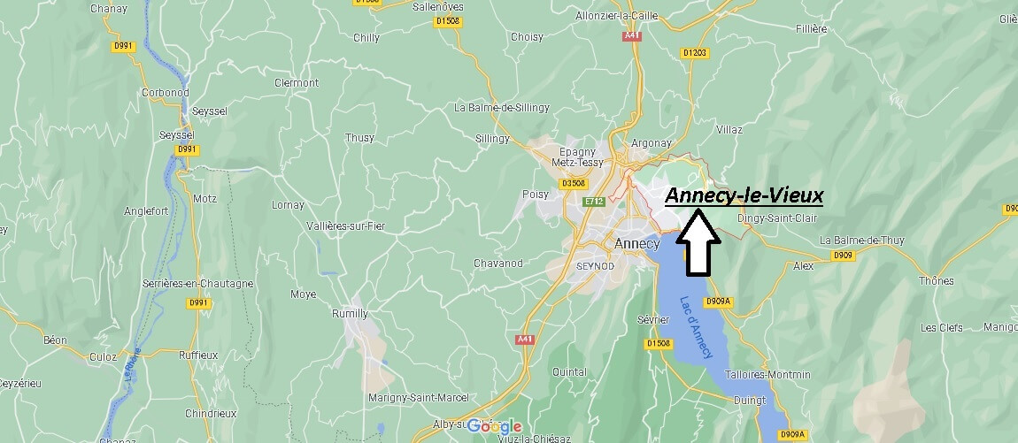 Où se situe Annecy-le-Vieux (Code postal 74940)