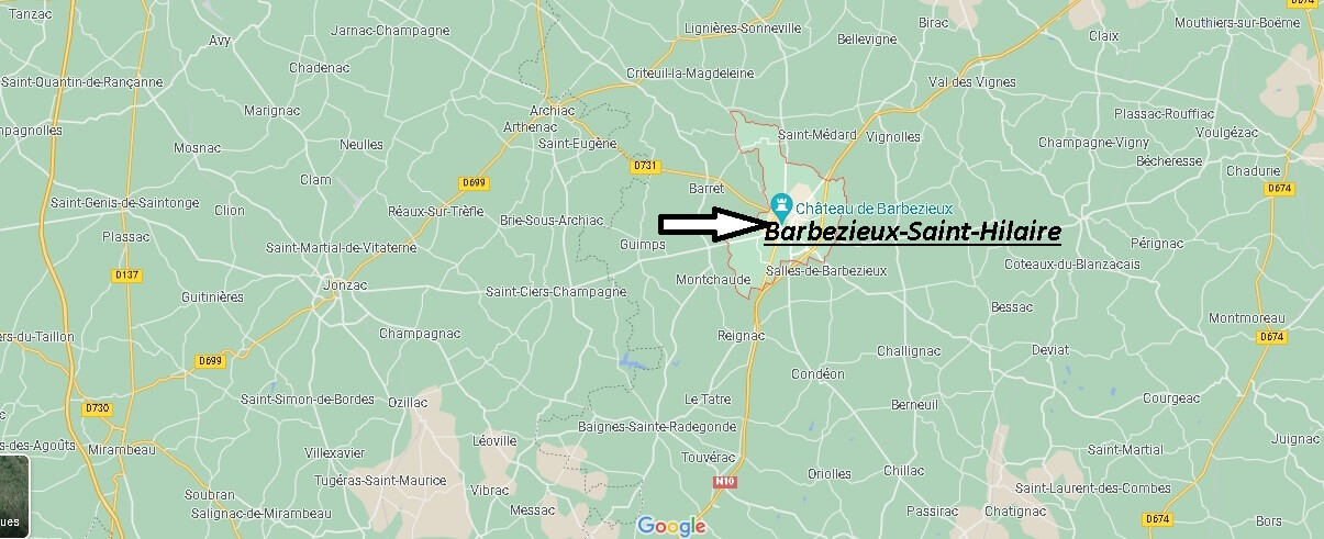 Où se situe Barbezieux-Saint-Hilaire (Code postal 16300)