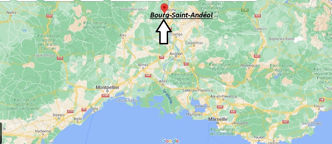 Où se situe Bourg-Saint-Andéol (Code postal 07700)