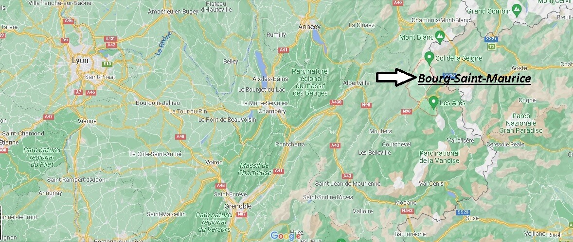 Où se situe Bourg-Saint-Maurice (Code postal 73700)