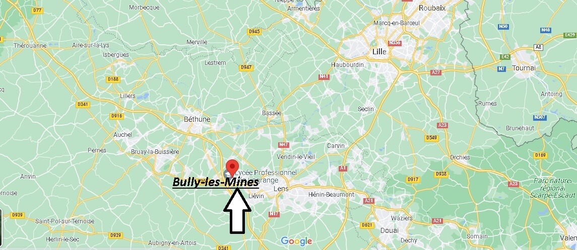 Où se situe Bully-les-Mines (Code postal 62160)