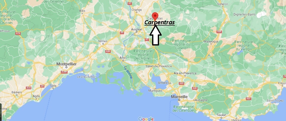 Où se situe Carpentras (Code postal 84200)