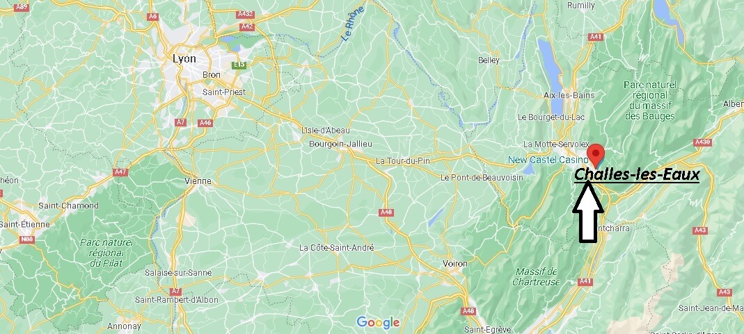 Où se situe Challes-les-Eaux (Code postal 73190)