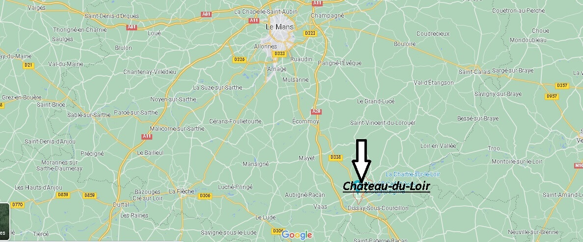 Où se situe Château-du-Loir (Code postal 72500)