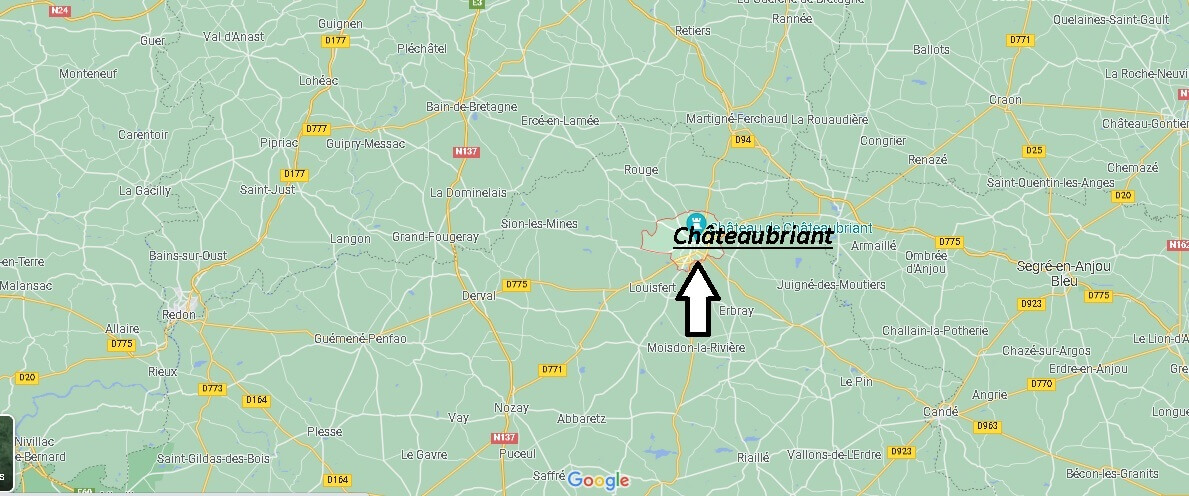 Où se situe Châteaubriant (Code postal 44110)