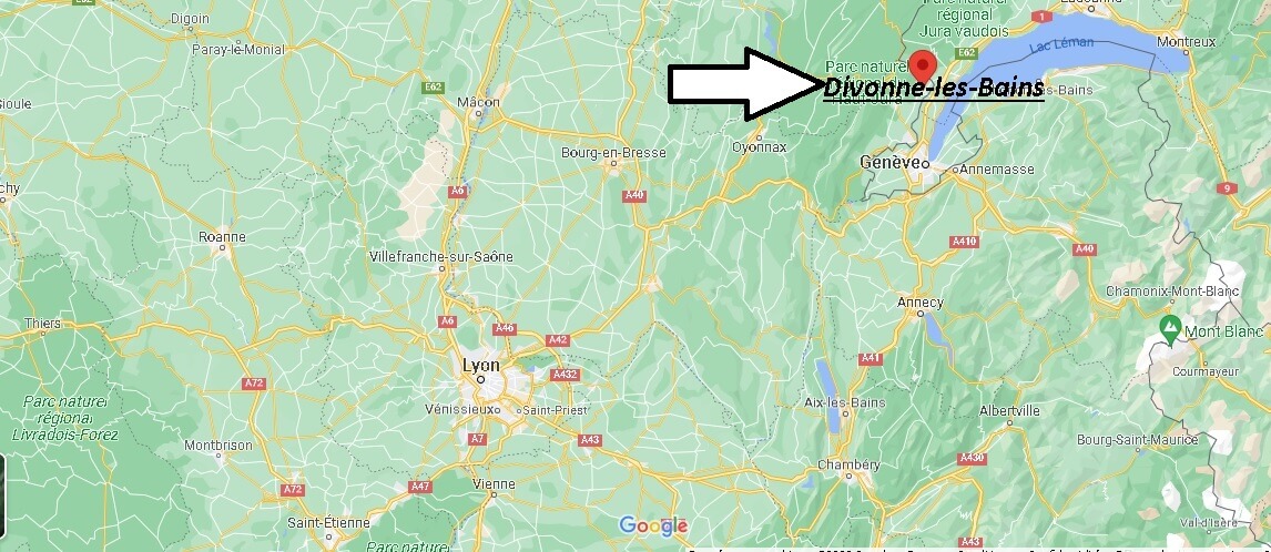 Où se situe Divonne-les-Bains (Code postal 01220)