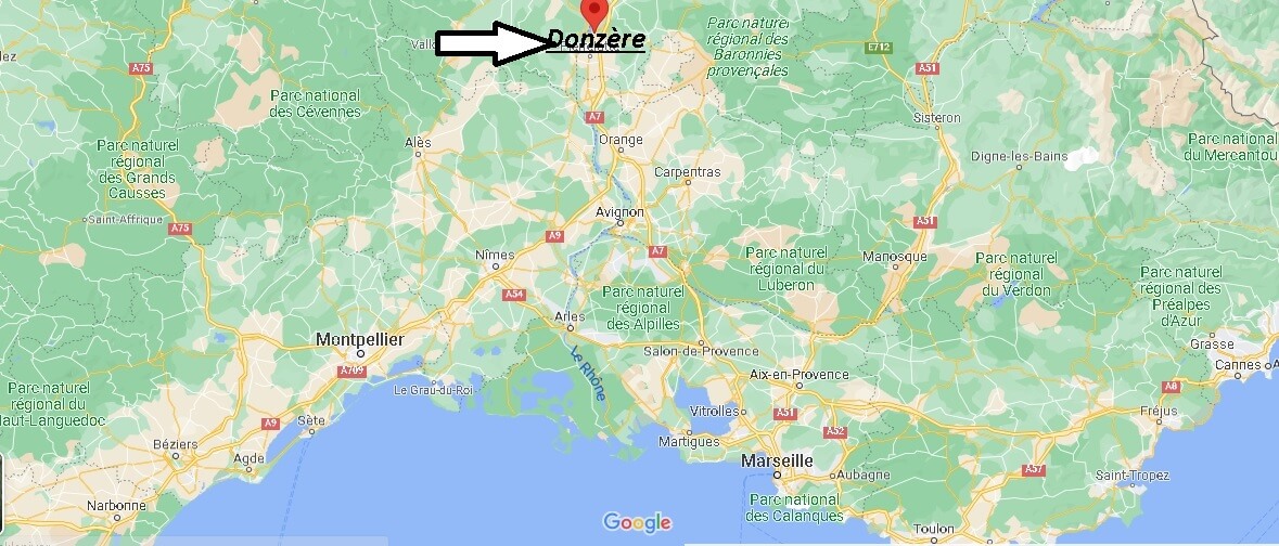 Où se situe Donzère (Code postal 26290)
