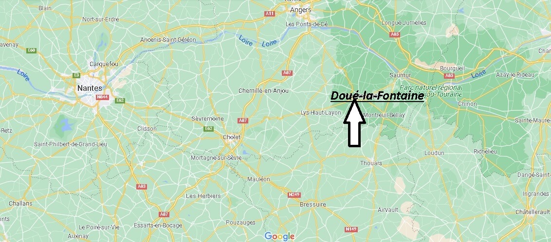 Où se situe Doué-la-Fontaine (Code postal 49700)