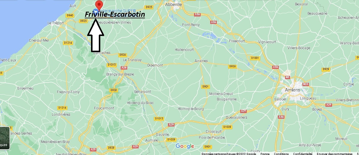 Où se situe Friville-Escarbotin (Code postal 80130)