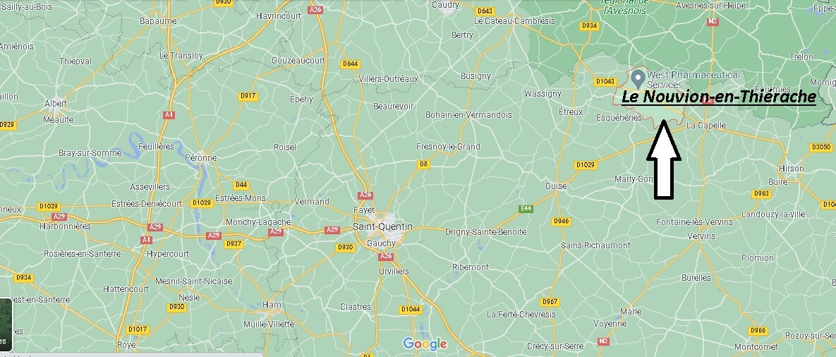 Où se situe Le Nouvion-en-Thiérache (Code postal 02170)