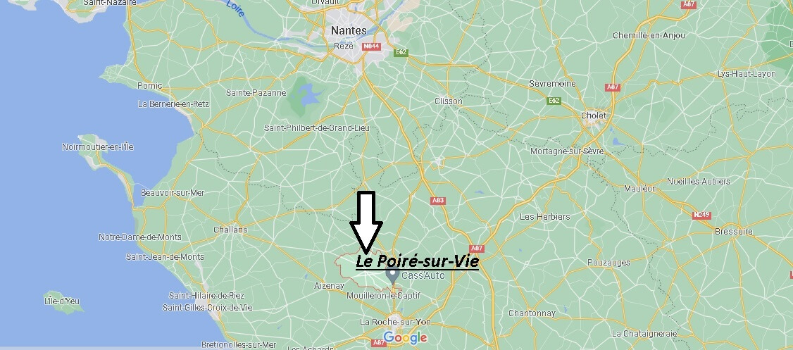 Où se situe Le Poiré-sur-Vie (Code postal 85170)