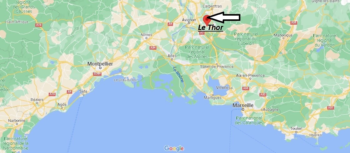 Où se situe Le Thor (Code postal 84250)