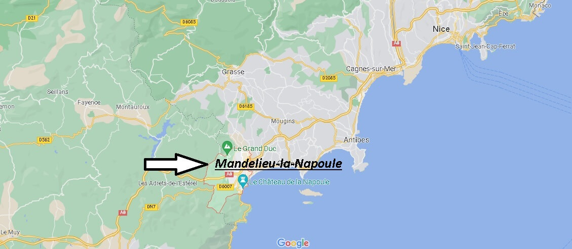 Où se situe Mandelieu-la-Napoule (Code postal 06210)