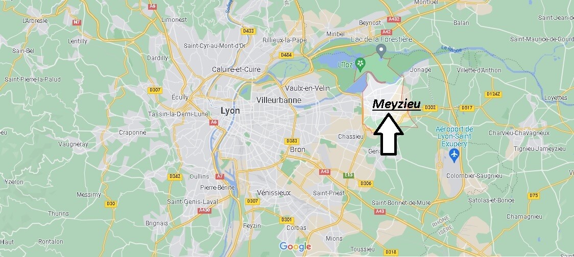 Où se situe Meyzieu (Code postal 69330)