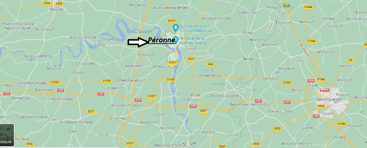 Où se situe Péronne (Code postal 80200)