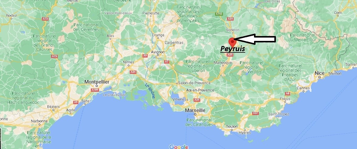 Où se situe Peyruis (Code postal 04310)