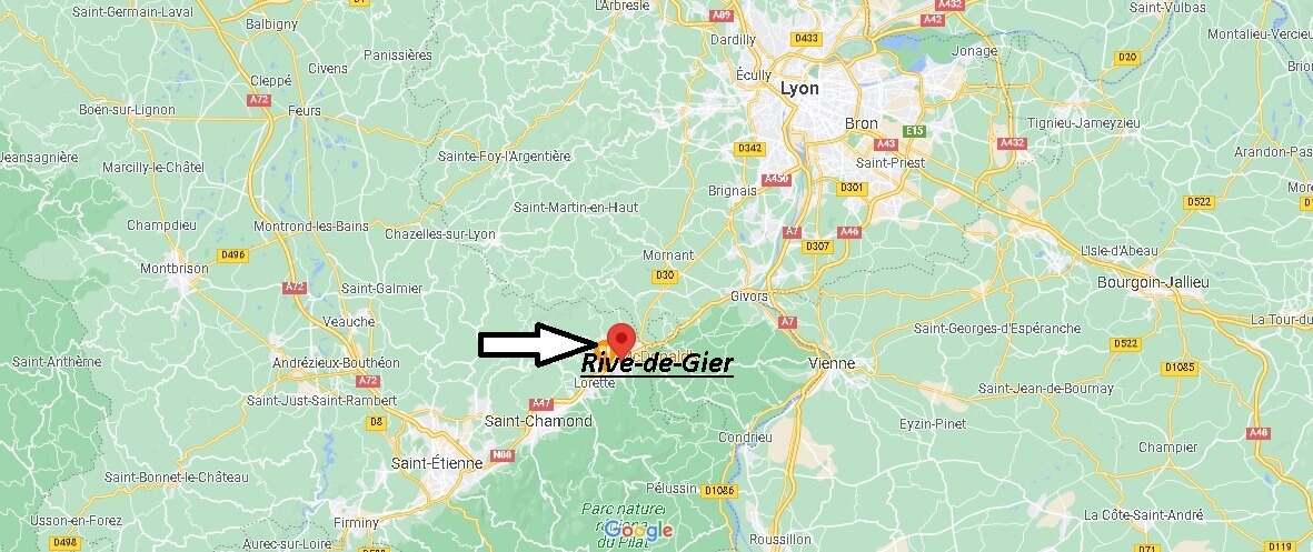 Où se situe Rive-de-Gier (Code postal 42800)