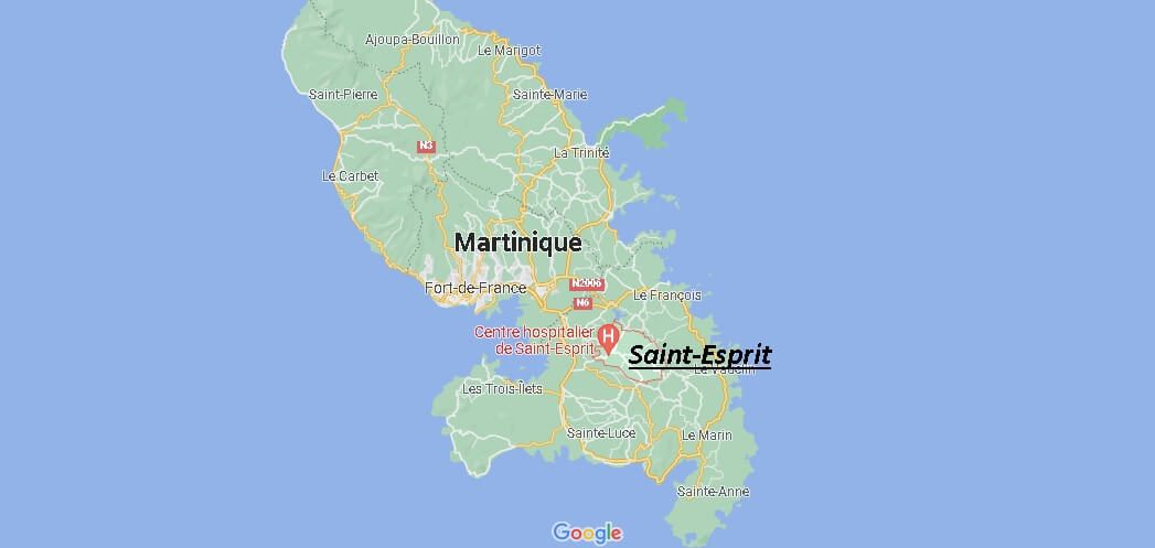 Où se situe Saint-Esprit (Code postal 97270)
