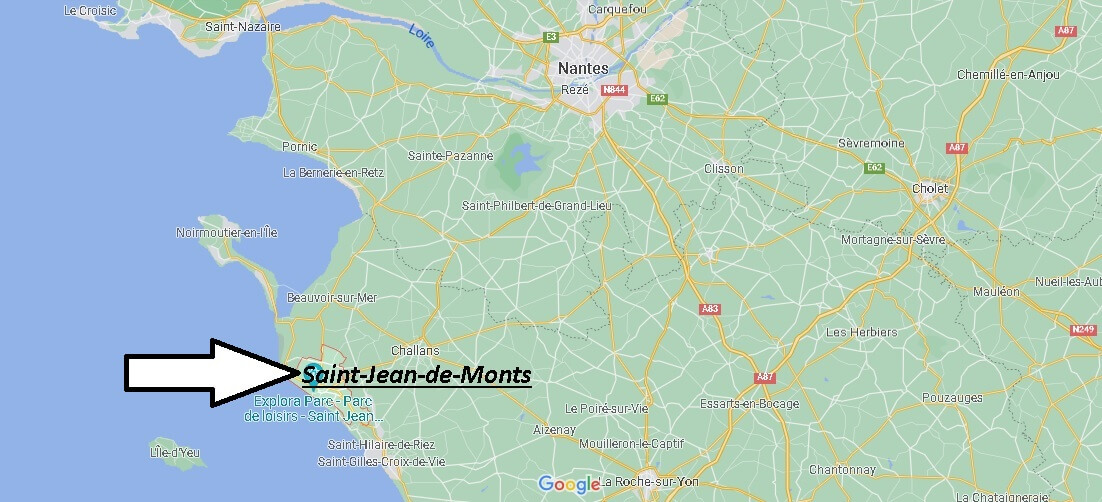 Où se situe Saint-Jean-de-Monts (Code postal 85160)