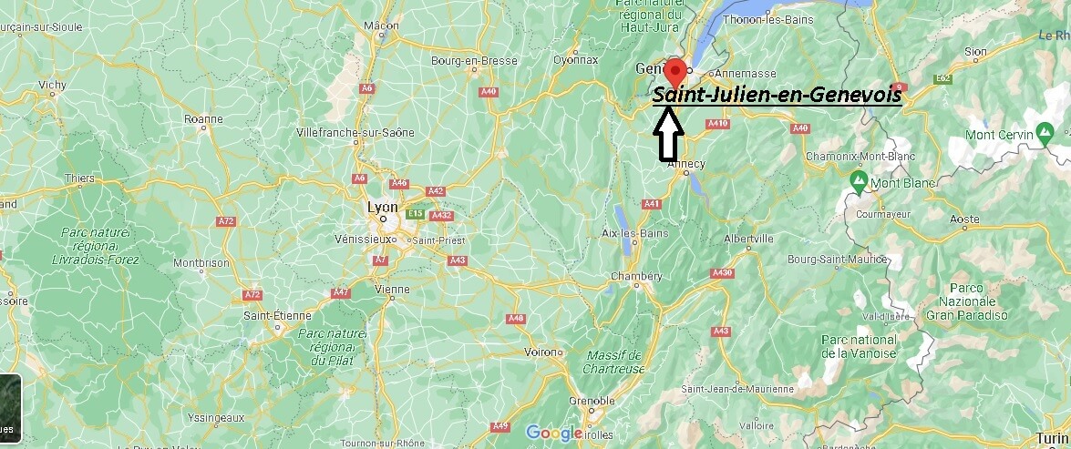 Où se situe Saint-Julien-en-Genevois (Code postal 74160)